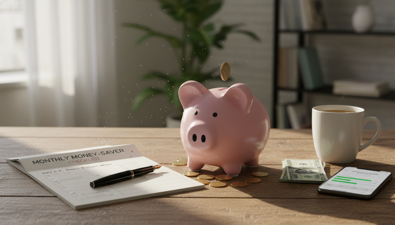 30-Day Money-Saver Checklist: Daily Budget Wins Made Easy